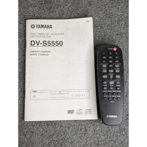 Yamaha DV-S5550 DVD/ CD Player Remote Control & Manual WORKS